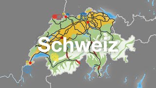 Schweiz  Überblick in Karten [upl. by Adnarym309]