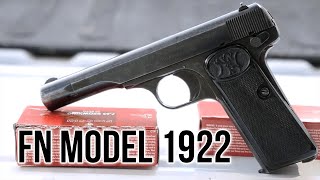 The FN Model 1922 Pistol [upl. by Viglione210]