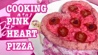 COOKING PINK HEART PIZZA♡ AZUSA BARBIE [upl. by Mell]