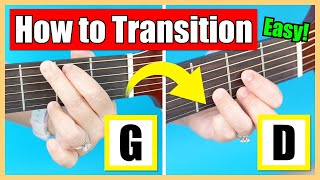 How To EASILY Transition Between G amp D Chords on Guitar  Top Tips amp Practice With Me Exercise 🎸 [upl. by Yeltnarb885]