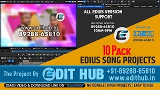 Edius Cinematic Song Project  10 Pack Cinematic Song Project  Edius Song Project  edithubin [upl. by Jacoby]