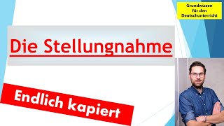 Deutschprüfung  Die Stellungnahme  Endlich kapiert [upl. by Lenahs]