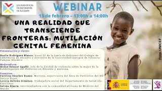 Webinar “Una realidad que transciendo fronteras mutilación genital femenina” [upl. by Gninnahc598]