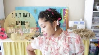 Curly Up do Series Maiden Braids [upl. by Halac156]