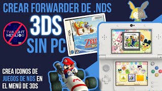 CREA FORWARDER DE DS EN 3DS SIN PC NI TWILIGHT MENU crea iconos de juegos de DS en el menu de 3DS [upl. by Wie224]