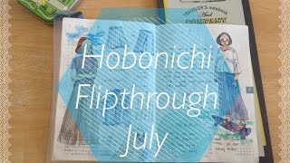 Hobonichi Flipthrough July  Rambling [upl. by Jew]