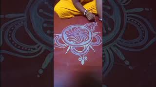 Aktr Kube sunder alpona designs 😍rangoli [upl. by Anirok]