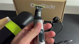 Philips OneBlade Pro FaceBody Ideal para recortar barba cuerpo y afeitar [upl. by Aracahs]