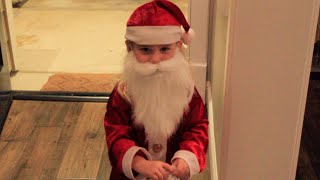 quotTinyquot Santa Claus visits Ollie  2015 [upl. by Lapotin499]