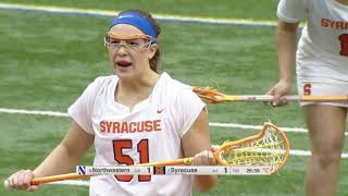 Syracuse vs Northwestern WLAX [upl. by Ahsoik]