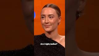 Saoirse Ronan clip trends worldwide saoirseronan grahamnortonshow womensrights womenssafety [upl. by Rahel]