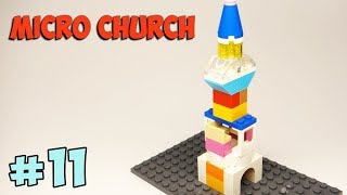 LEGO Micro Church  How to Build  Tutorial   All Parts From Classic Set 10692 [upl. by Ykcin]