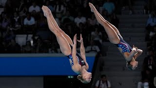 Jessica Parratto and Delaney Schnell interview after diving final at 2024 Paris Olympics [upl. by Karolina]