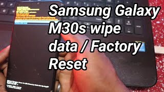 Samsung Galaxy M30s wipe data  Factory Reset  Factory Reset [upl. by Helbonna]