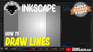 Inkscape How To Draw Lines [upl. by Pubilis944]