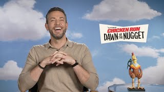 Zachary Levi Interview CHICKEN RUN DAWN OF THE NUGGET  Zac Talks CHUCK movie [upl. by Greerson]