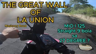 The Great Wall of La Union  unli akyatan  9 straight flyball  mio i 125 [upl. by Cristiona]