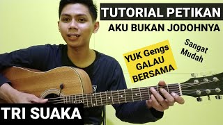 Tutorial Petikan AKU BUKAN JODOHNYA  TRI SUAKA  Chord mudah untuk pemula [upl. by Nylazor718]