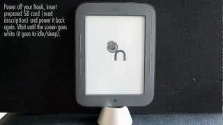 Nook simple touch recover from brickedunrootingupdate to 11factory settingsoriginal firmware [upl. by Susannah]