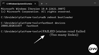 How to Fix FAILED status read failed Too many links [upl. by Aneej]