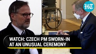 How Covidstricken Czech president named Petr Fiala new PM in an unusual ceremony [upl. by Kho814]