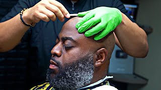 BALD HEAD SHAVE  BEARD SHAPEUP TUTORIAL  SAFE SHAVING METHOD [upl. by Margret]