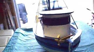 Model Boat Build Shrimp Boat From Scratch [upl. by Ajdan615]