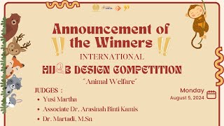 Winner announcement of International Hijab Design Competition [upl. by Kilan102]