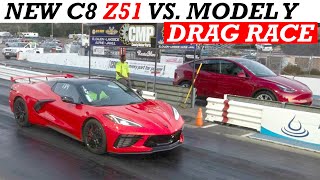 New 2023 Tesla Model Y Performance vs 2023 Corvette Z51 [upl. by Doughty278]