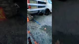 Tyre fire 🔥automobile snow satisfying diy truck [upl. by Oby]