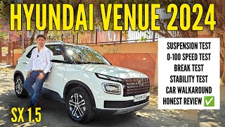 Hyundai Venue 2024 Drive Review ✅ Better Than Maruti Brezza TATA Nexon amp XUV300 [upl. by Shanley]