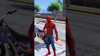 GTA V Spiderman Bikes 😯  Hulk vs Spidey [upl. by Rouvin38]