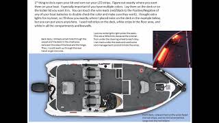 Bass boat LED light system at night on the water [upl. by Bunnie]