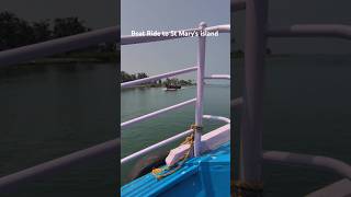 Boat ride to st Marys island stmarysisland shorts ytshorts riderthevlogger [upl. by Kippy]