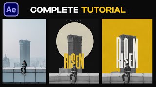 Mix Photos with Typography Animation in After Effects [upl. by Parrott]