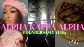 AKA FOUNDERS DAY VLOG 1908 [upl. by Charisse]