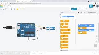 using a servo motor in tinkerCAD [upl. by Yrrep]