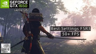 Ghost of Tsushima  GTX 1650 Laptop  Best settings  1080p [upl. by Nottap17]