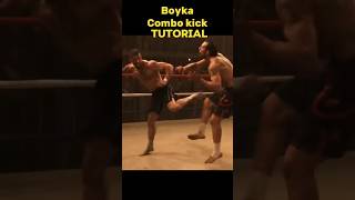 Deadliest boyka combo kick tutorial🔥spin kick jump back kick‼️ [upl. by Sandy539]