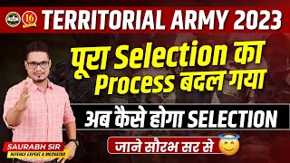 Territorial Army Exam 2023  Territorial Army Selection Process  TA Army New Update 2023  MKC [upl. by Ednutabab]