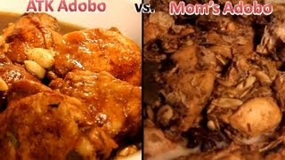 Americas Test Kitchen Chicken Adobo vs My Moms Adobo [upl. by Drabeck]