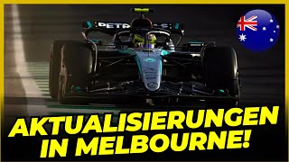 MERCEDES BEREITET AKTUALISIERUNGEN FÜR DEN GRAND PRIX VON MELBOURNE VOR  FORMEL 1 [upl. by Oirretna]