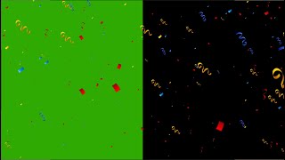 Confetti Green Screen  Confetti  Green Screen Effect 4K Video [upl. by Marijn]