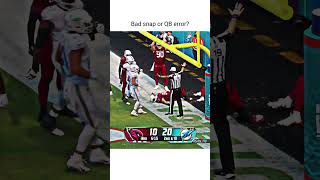 Bad snap or QB error nfl [upl. by Kozloski]