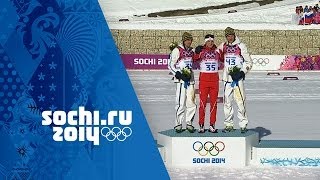 CrossCountry Skiing  Mens 15km Classic  Dario Cologna Wins Gold  Sochi 2014 Winter Olympics [upl. by Fee]