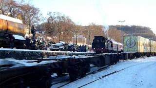 WLE 21 und WLE 30 Zugende mit dem WarsteinerContainerzug in Warstein [upl. by Salohci]