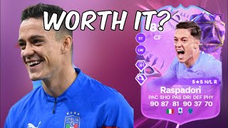 88 Giacomo Raspadori Ultimate Birthday Player Anaylsis  EA FC 24 Ultimate Team [upl. by Gingras]