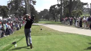 Aaron Baddeley 2012 US Open Swingvsion Slow Motion Backswing Downswing 60fps [upl. by Ssegrub]