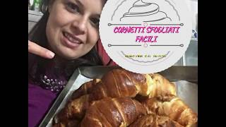 Cornetti sfogliati facili  Anche Bimby  Croissant Come quelli del bar [upl. by Ynobe256]