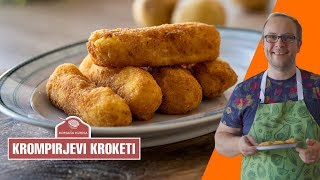 Krompirjevi kroketi 🥔 za takrat ko imaš preveč krompirja [upl. by Lewej]